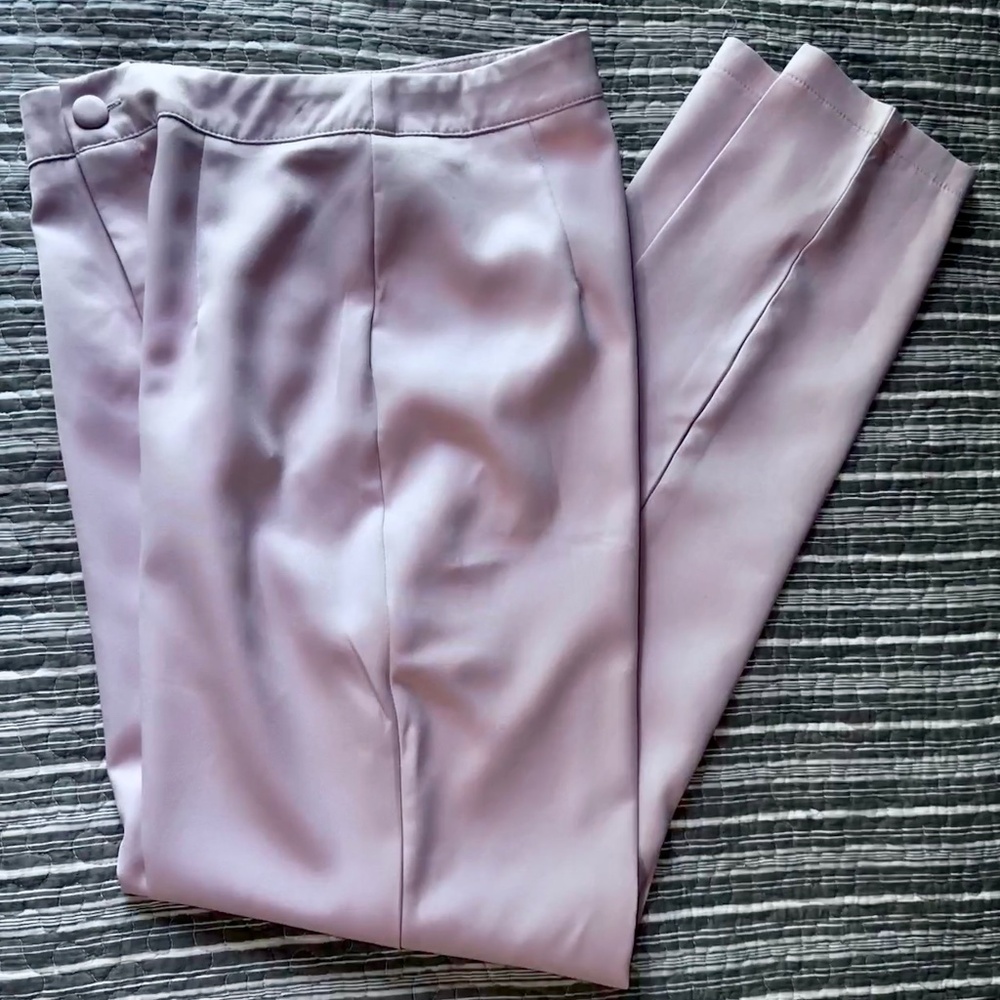 NWT Missguided lightweight rose pink tapered cigarette Trouser Size 0